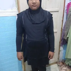 DENIS COLLECTIONS Swimwear R.L Baju Renang Muslimah Syari Dewasa Wanita Hijab Full Body Diving Style Bahan Poly Spandex Nyaman & Modis Size M-6L - Panjang Remaja