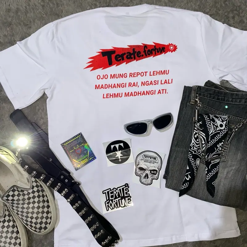 TERATE FORTUNE | OJO MUNG MADHANGI RAI | KAOS UNISEX KATUN Combed 3