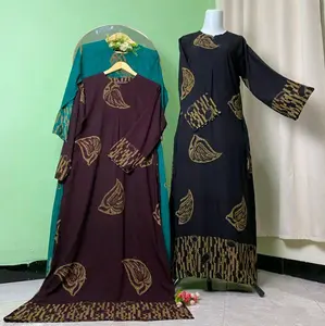 Gamis batik rayon premium