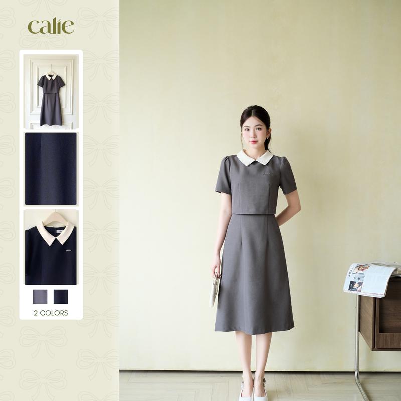 Váy dáng bút chì, chất liệu mềm mát, form basic dễ mặc, che khuyết điểm tốt phừ hợp công sở Calie VA464 Chất Liệu Mềm Mát  Kiểu Dáng Basic Dễ Mặc, Thời Trang Nữ Công Sở Hot