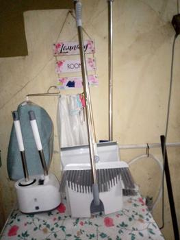 Product Review of GM Bear Sapu Lantai Pengki Set Lipat 2053 - Broom Set Dustpan Kombinasi Sapu Pengki Alat Pembersih Sapu Lantai from I** m**k n**l ** 0