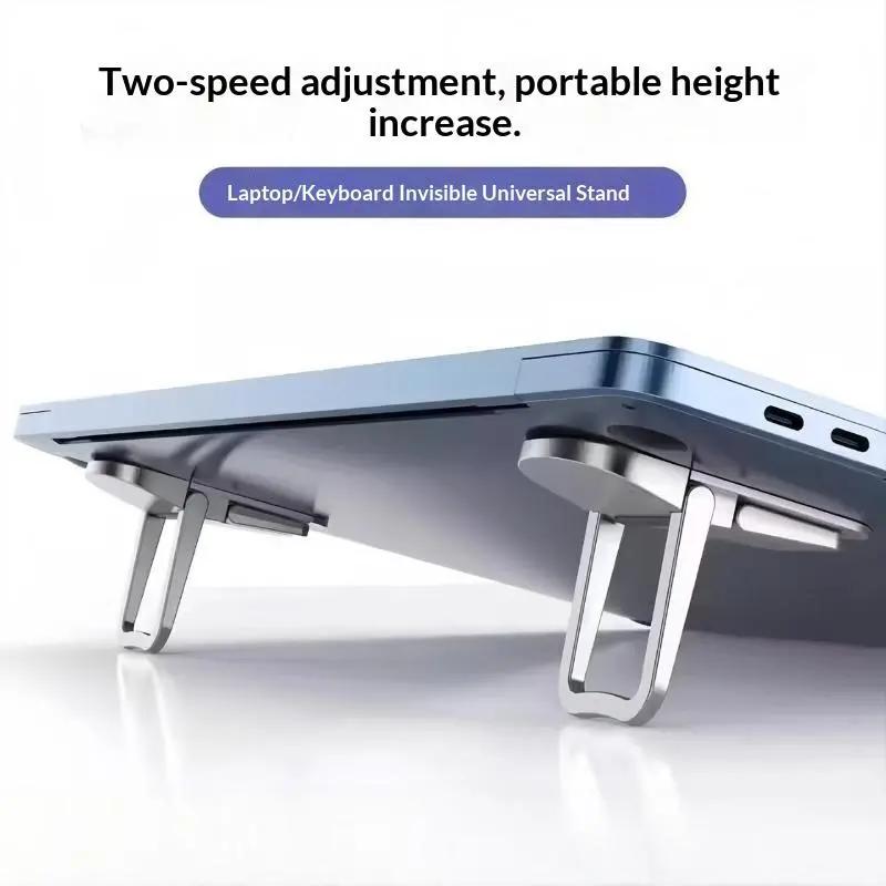 Bền có thể gập lại máy tính xách tay đứng 1 Cặp có thể điều chỉnh xách tay mini Bàn phím Riser cho sinh viên ký túc xá văn phòng nhà