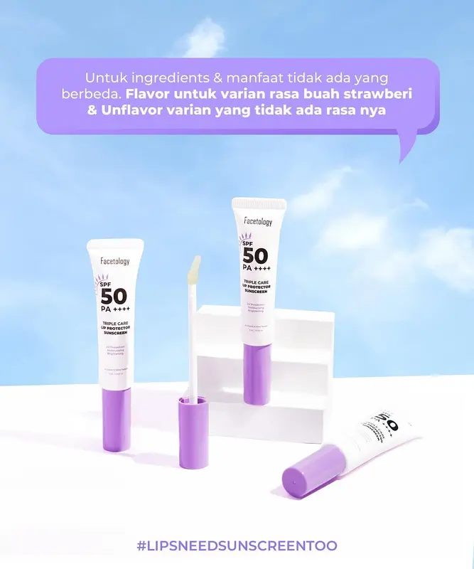 FACETOLOGY Triple Care Lip Protector Sunscreen Lip Balm Lip Serum facetology 1