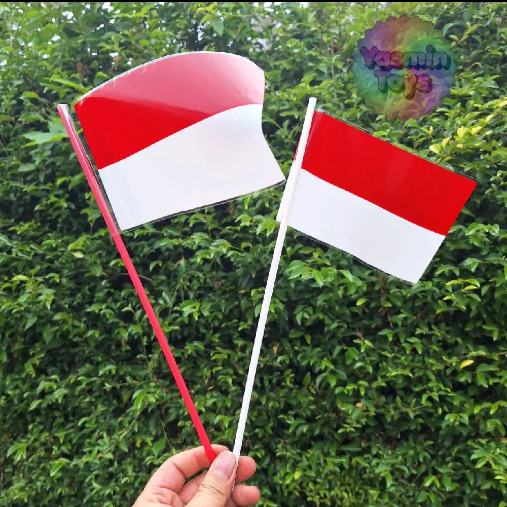 50pcs  BENDERA MERAH PUTIH PANJANG 34CM