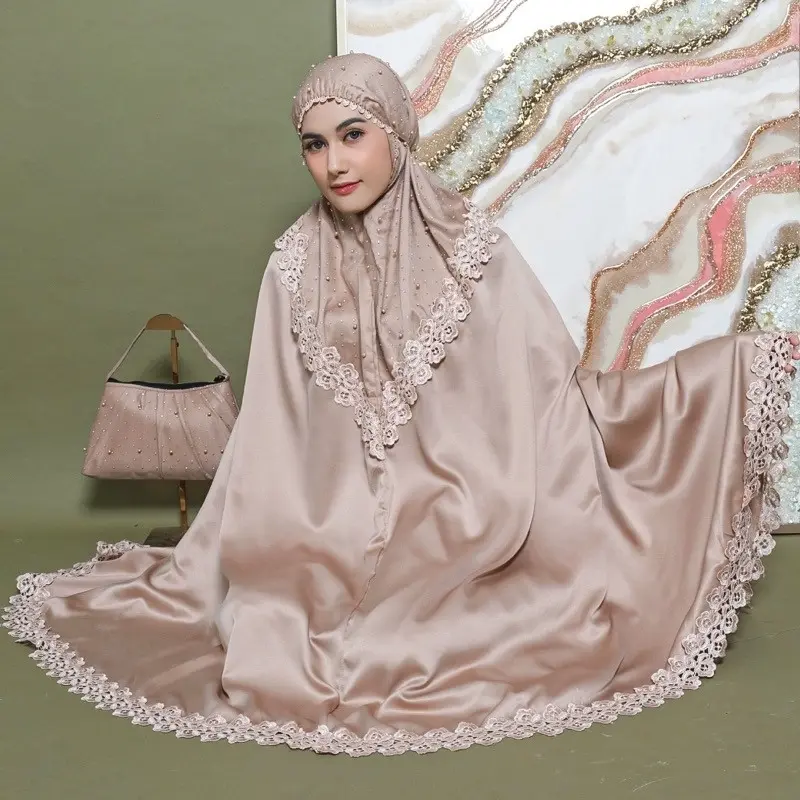 Alluna (Free Tas) Mukena Dewasa Silk Velvet Mewah Renda Mutiara Premium Tille Pearl Angel Mini Pouch Atasan Panjang Tile Lembut Muslim Tebal Rempel Bawahan Cantik Tasbih Traveling