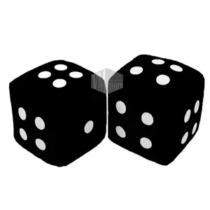 boneka dadu hitam / bantal dadu/bantal boneka dadu ular tangga raksasa Anak Games Permainan Mainan