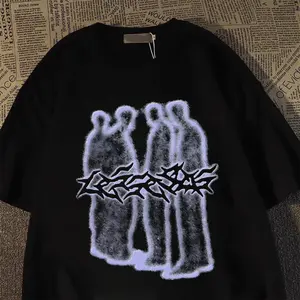 Tshirt Oversize Baju Kaos Pria Distro Original 100% Tebal Potret Grafiti Amerika Mode jalanan Kaos Pria Keren Kece Katun 100% Cotton