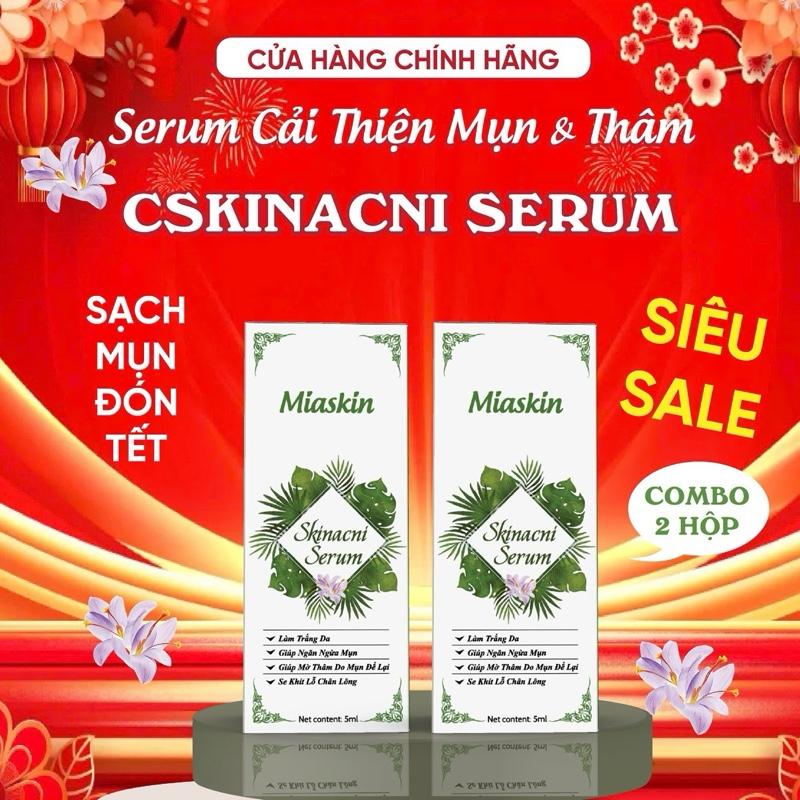 Miaskin COMBO 2 Lọ Cao Lá Nam Chấm Mụn Skin 7 Days Serum Cô Đặc 24H Cải Thiện Mụn An Toàn Lành Tính Cho Mọi Loại Da Chiết Xuất Thảo Dược