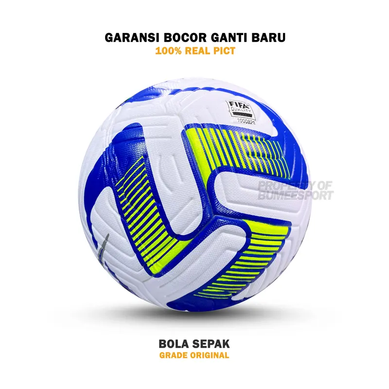BOLA SEPAK SIZE 5 GRADE ORIGINAL TERBARU 2025 IMPORT | GRATIS PENTIL, JARING DAN POMPA | 100% REAL PICT 4