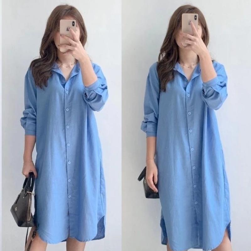 mubtadashop-Tunik  Shakila Twill Wanita Korean Style 0