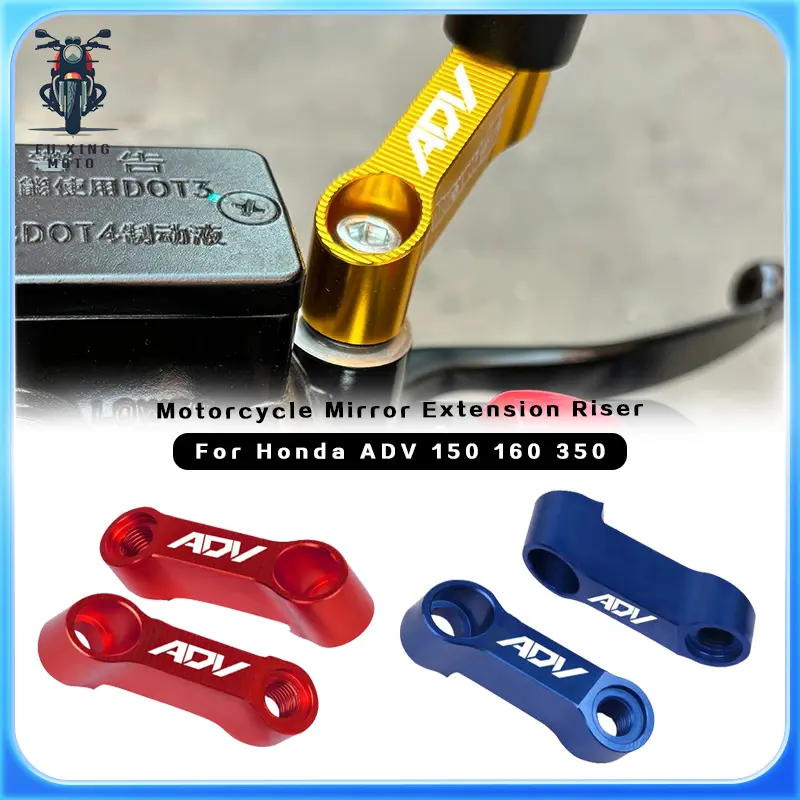 2 Pack Suitable for Honda ADV 160/150/350 ADV ADV160 ADV350 Motorcycle Mirror Extension Riser Rearview Mirror Forward Bracket Extension Ad