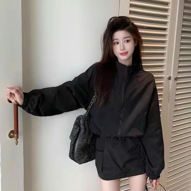 (2 Túi Khóa) Áo Khoác Nữ 2 Lớp Có Mũ Nhiều Màu