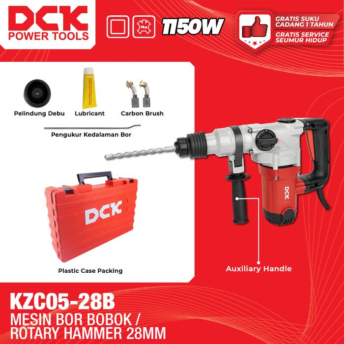 Gambar DCK KZC05-28B Mesin Bor Bobok / Rotary Hammer 28mm / Bor Bobok Beton dari Drill&Co Kota Administrasi Jakarta Barat Tokopedia