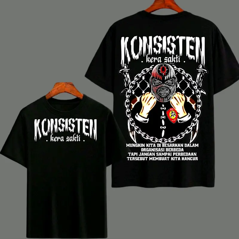 kaos distro ikspi KERA SAKTI  sedulur papat kalimo pancer / Tshirt kaos pasker ikspi terbaru High Pria Kain Katun Nyaman Keren 2