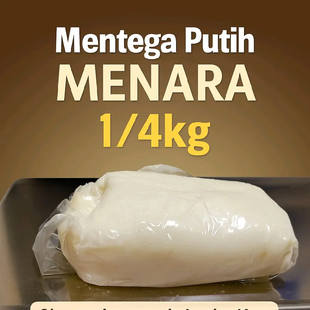 Mentega Putih Menara 1/2 kg & 1/4 kg – Cocok untuk Baking, Kue, dan Masakan Bahan Food