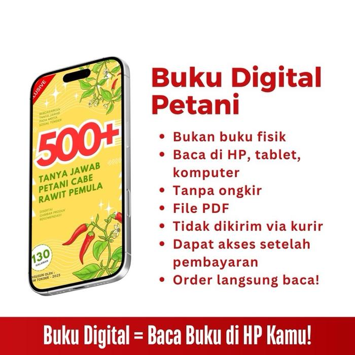 Gambar PRAKTIS! Buku Digital Panduan Tanam Cabe Rawit dari Tokder_NEW Kab. Temanggung Tokopedia