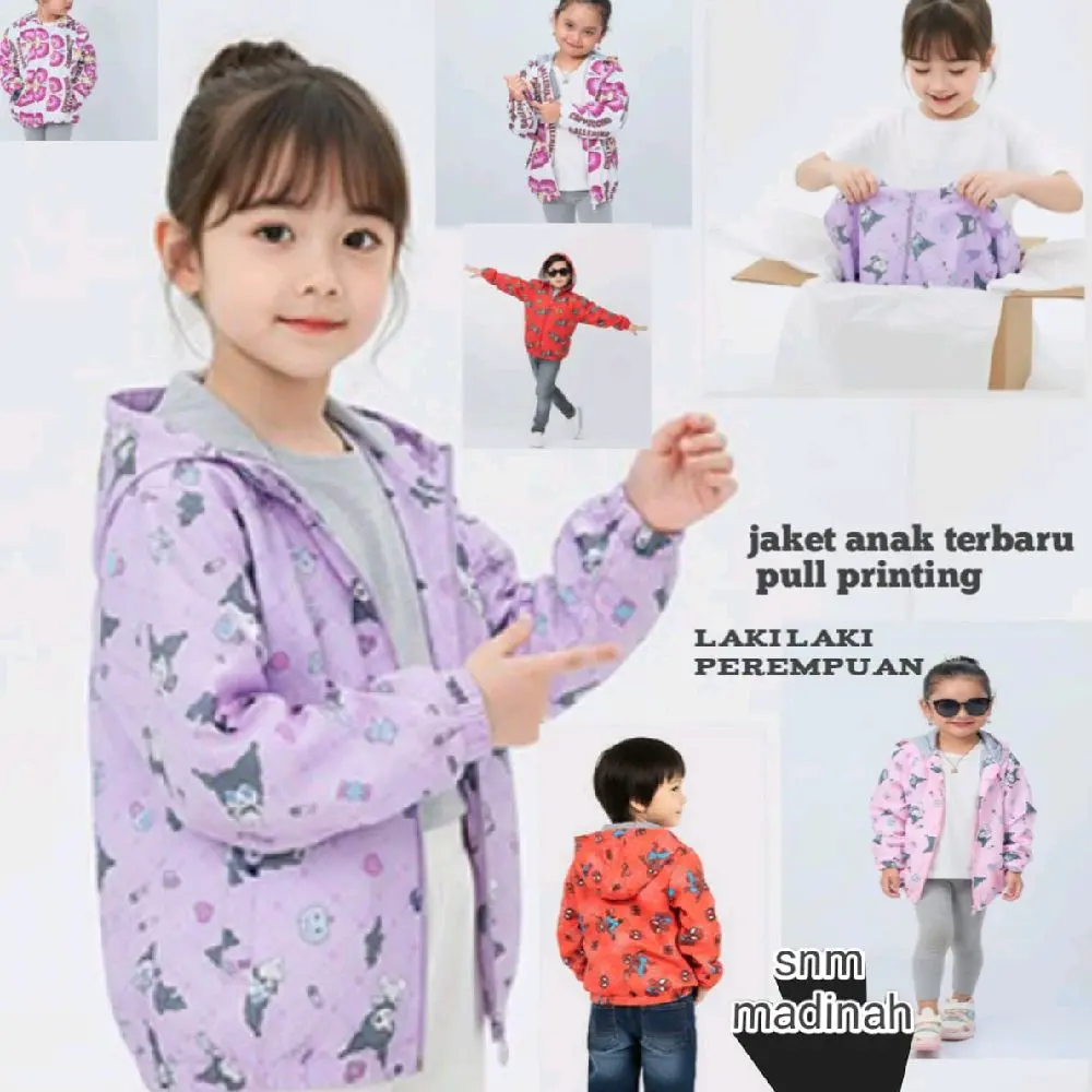 jaket anak pull printing sablon terbaru perempuan laki laki premium berkualitas Fashion Cardigan