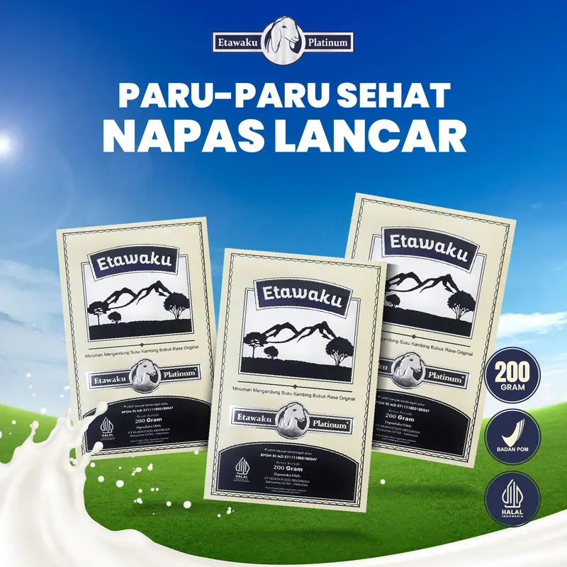 Etawaku Platinum - Susu Kambing Etawa Bubuk Asli BPOMnetto 200 Gram 0