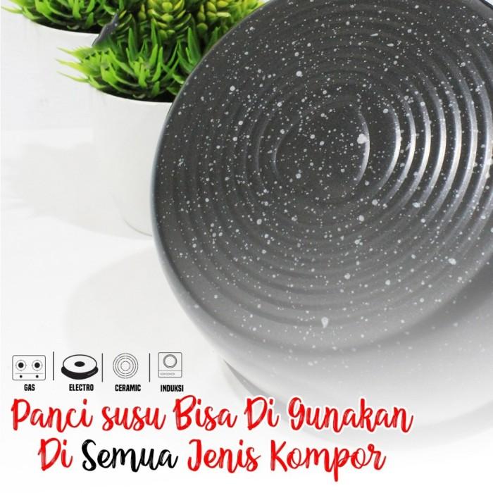 PROMO Panci Susu Rebus Coating Batu Medis Milk Pot Sauce Pan Anti Lengket 18CM Gagang Panjang / Anti Lengke 2