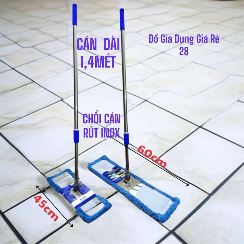 Chổi lau nhà công nghiệp 45cm-60cm Làm Sạch Inox