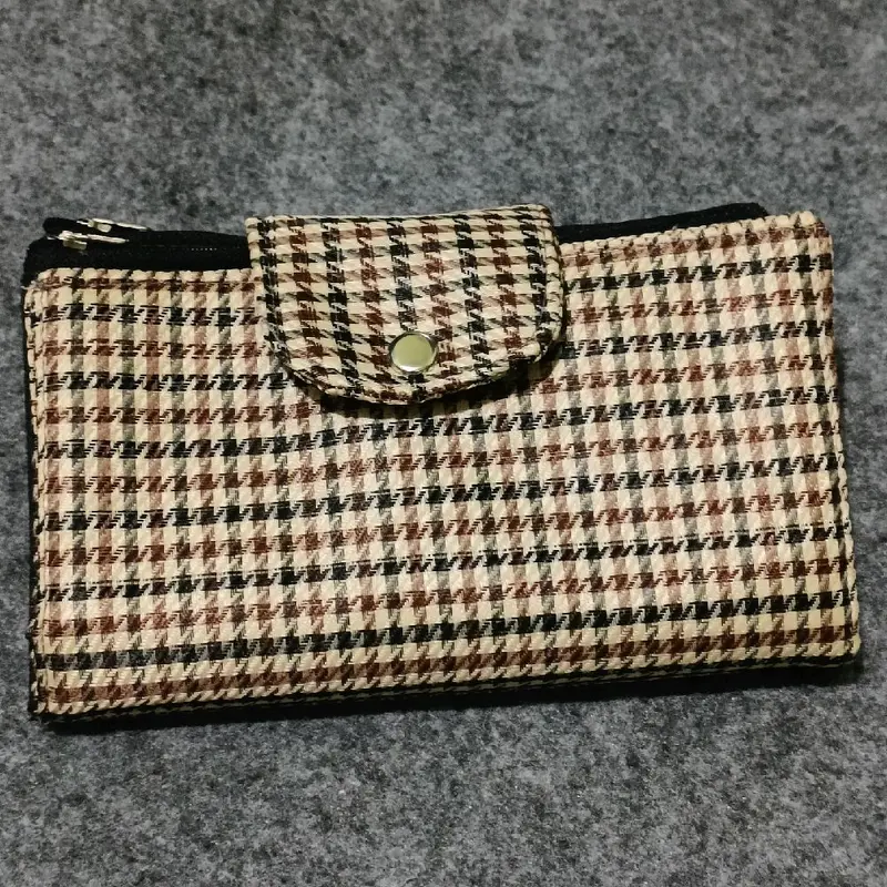 Wallet Organizer / Dompet Disiplin Keuangan Motif Polos Kartu Panjang Multifungsi Resletinh Kotak 1