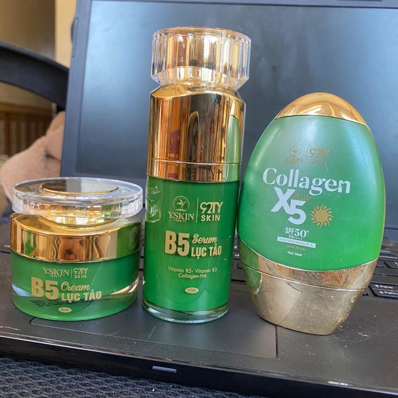 Bộ 3 sản Phẩm dưỡng da gồm :Serum B5-Kem face B5 & Kem chống Nắng đa tầng Yskin