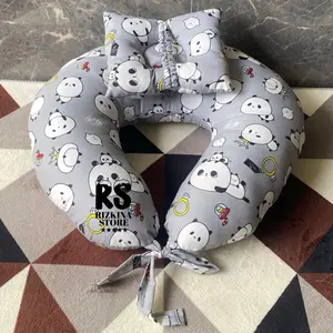 Bantal Menyusui (BANSUI) Bantal Ibu Menyusui Free Bantal Buat Kepala Si Kecil Isian Full Silicon