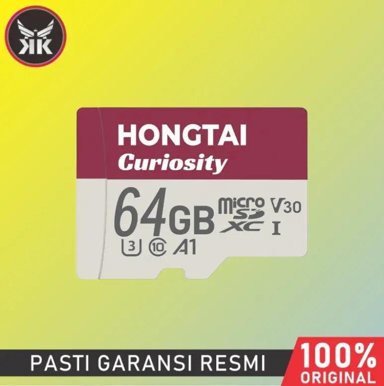 MICROSD HONGTAI CURIOSITY 64GB HIGHSPEED 100MB/S V30 4K UHD A1