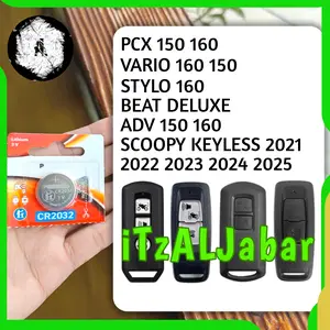 Baterai remote motor PCX 150 160 VARIO 150 160 ADV 150 160 STYLO 160 new VARIO 125 tombol 2 SCOOPY tombol 2 2021 sd 2025 (Per 1 Biji)