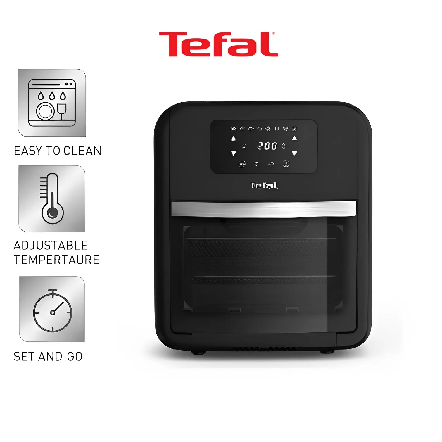 Tefal FW5018 Easy Fry Healthy Air Fryer Oven & Grill w/7 Accessories 11L