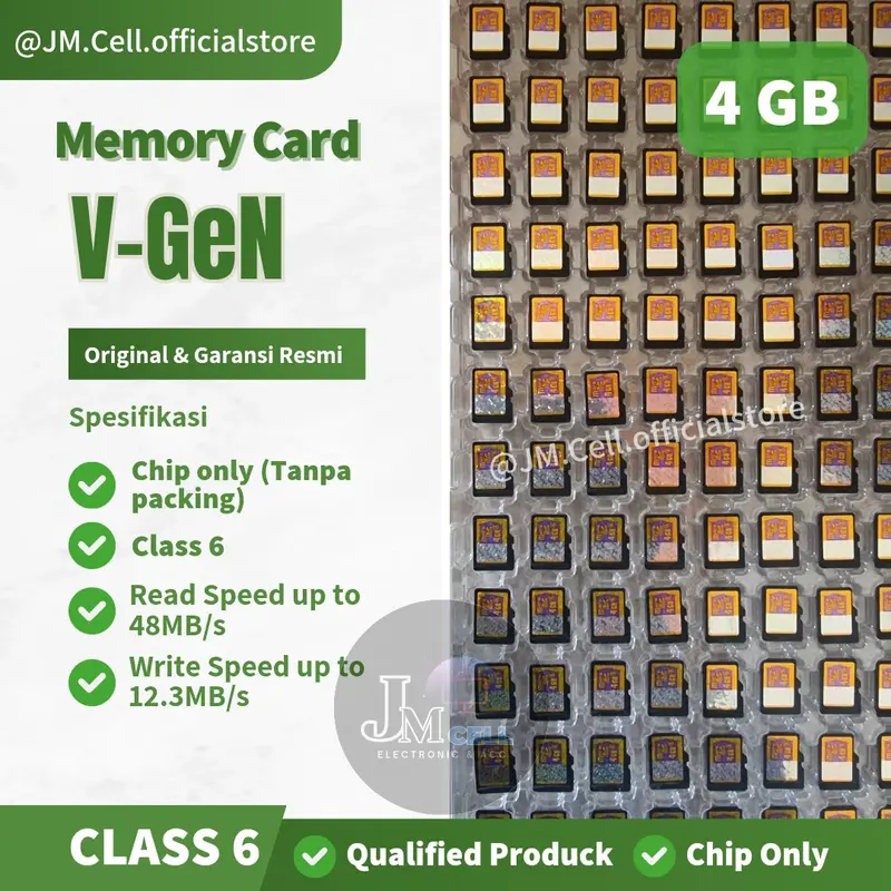 BARU V-GEN MEMORI MICROSD 4GB