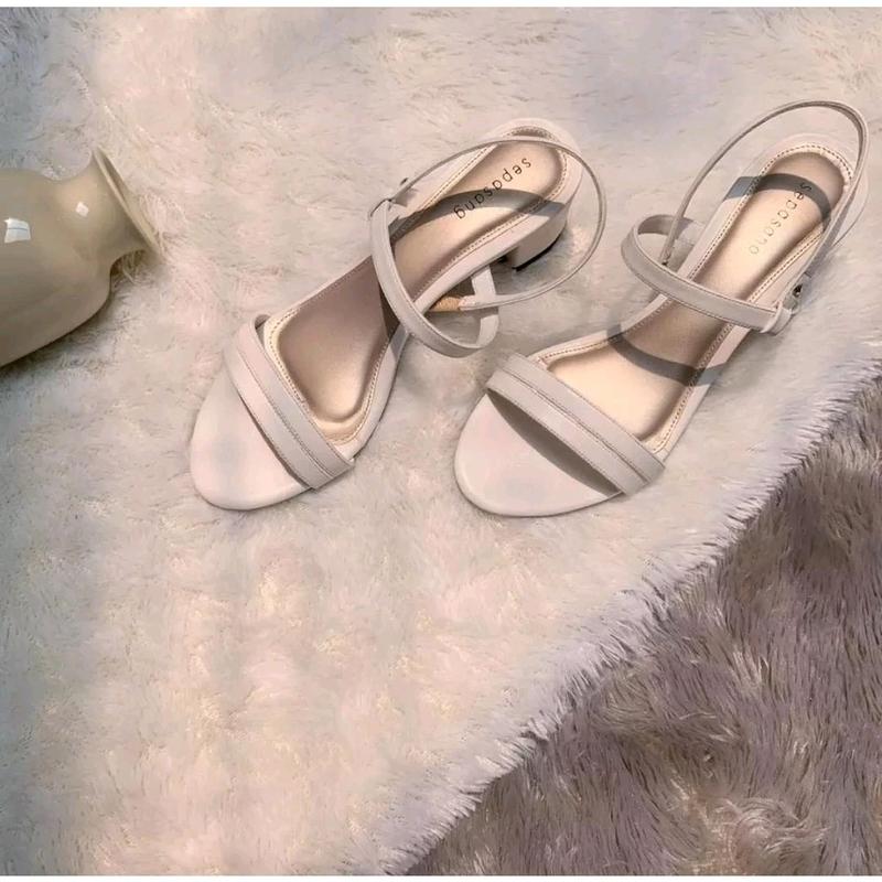 sandal wanita hak tahu/sandal wanita hak tahu 5cm tali belakang /sandal heel wanita dewasa / sandal kondangan wanita Kasual 4