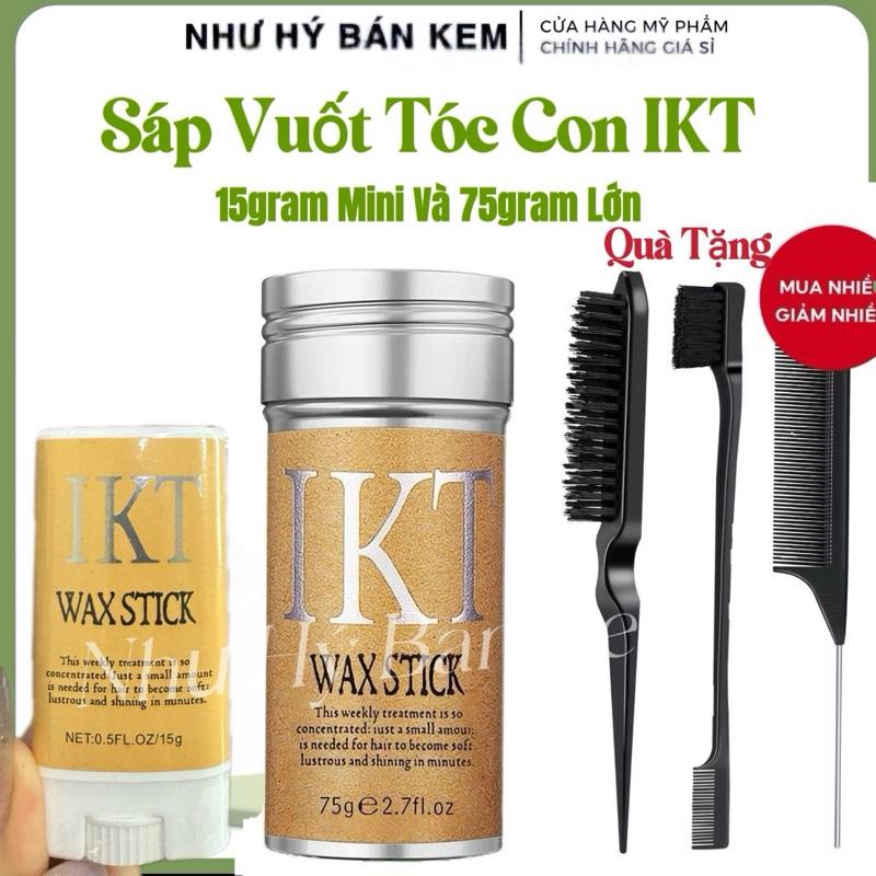 (TẶNG BỘ LƯỢC TẠO KIỂU) Sáp Vuốt Tóc IKT Wax Stick 75g Không Bết Dính, Sáp Tạo Kiểu Hoàn Hảo, Giữ Nếp Mượt Mà Cả Ngày