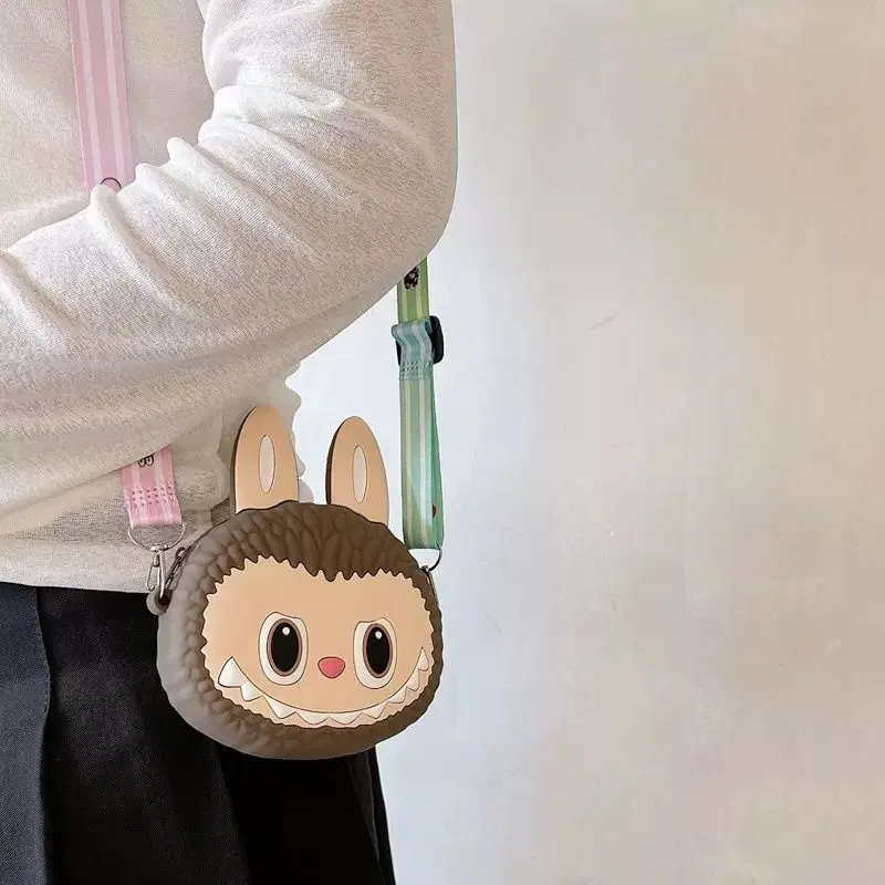[Mskshop] Tas Selempang Anak LABUBU VIRAL Tas Motif 3D Rubber Sebaguna dan Tahan Air 5