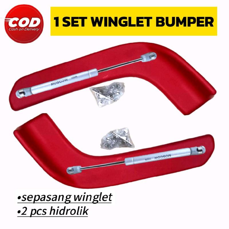 1 SET winglet lips bumper mobil paket winglet + Hidrolik - Car, - Shop ...
