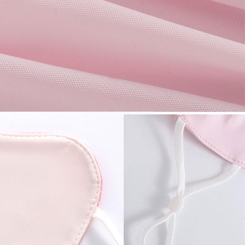 Product Introduction of NOFOXO Summer Adjustable Anti-UV Mask Ear Straps Dustproof Anti Fogging UPF50+ Sun Protection Facemask Breathable Ice Silk Women 33