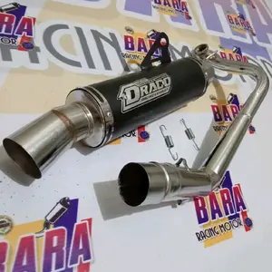 Knalpot Samlong Draco BEAT(Fi,Karbu,Esp,Deluxe,Street,Pop),Scoopy karbu,scoopy fi/new,Genio,Spacy,vario 110fi/led Motor Besi