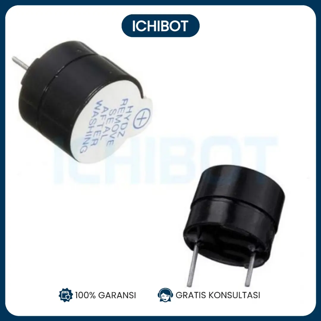 Buzzer Aktif 5V SOT 12x9.5mm Active Piezoelectric Alarm Buzzer