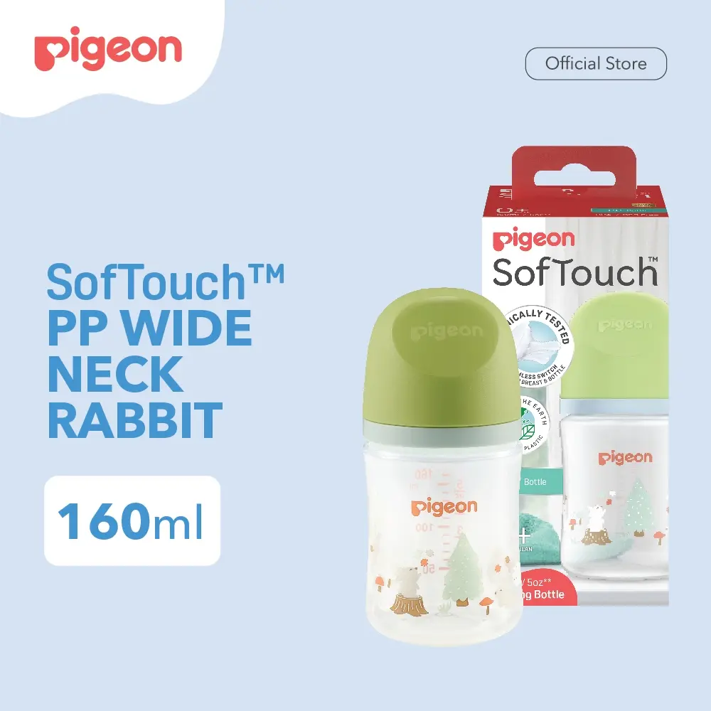 PIGEON Botol BPP Wide Neck 160ml Kelinci w/ SofTouch Nipple