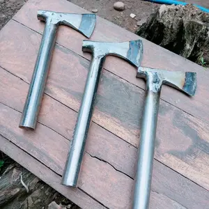 kampak palu mini gagang besi bahan baja per