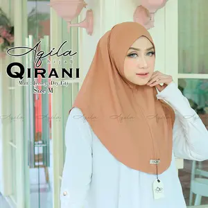 Aqila Hijab - Qirani Hijab Malay Instan Jersey Dry Fit / Hijab Instan Malay Jersey