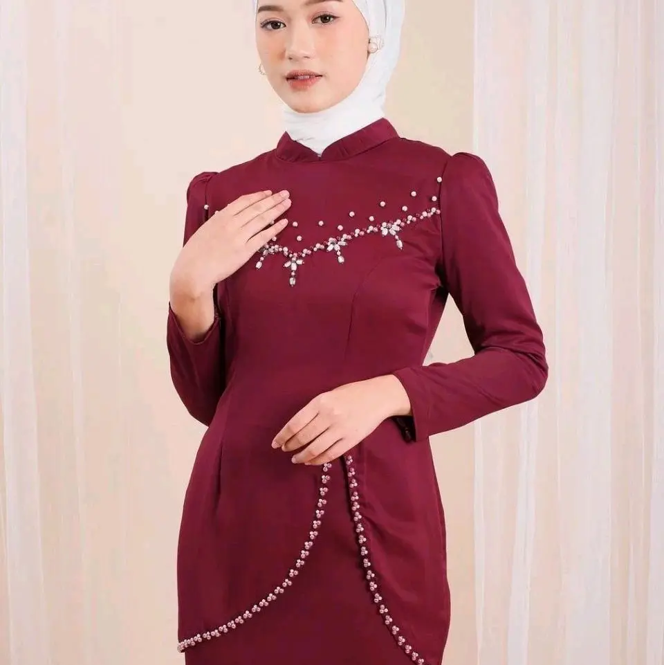 TERMURAH// NEW ONE SET FELICIA KURUNG MELAYU DRESS PESTA SETELAN WANITA BAJU KONDANGAN KEKINIAN FULL PAYET