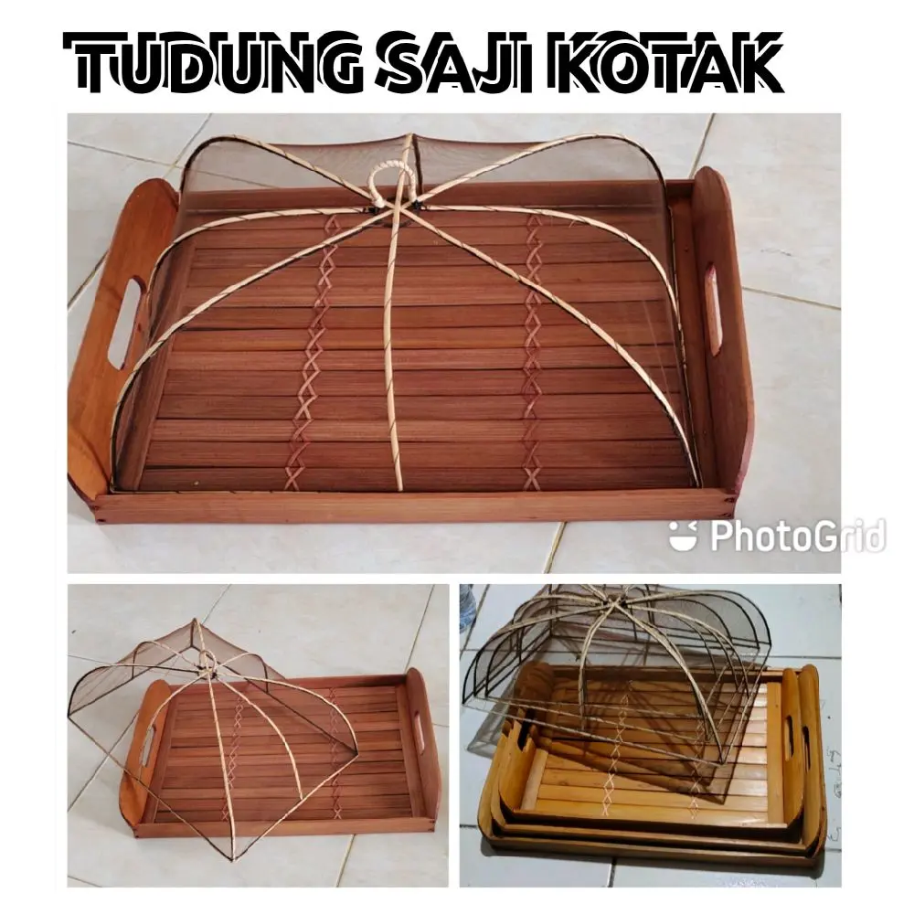 TUDUNG SAJI KOTAK RANGKA BESI