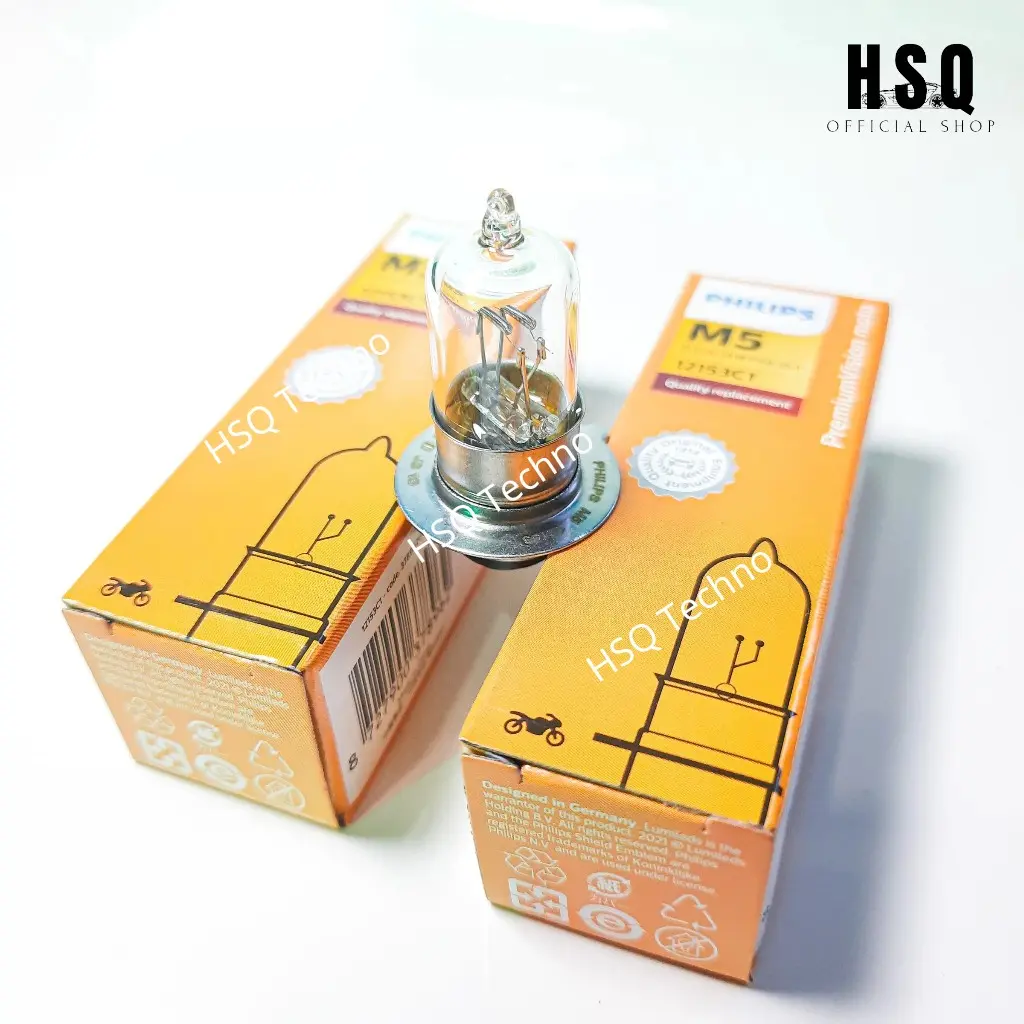 PHILIPS Bohlam Lampu Depan Halogen Philips M5 25watt 35watt Mio Vario Beat Supra Revo Jupiter
