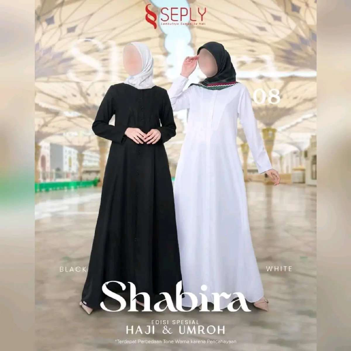 Gamis SEPLY Shabira 08 Black , White / Gamis Seply Terbaru / Busana Muslim / Diskon / Best Seller / Hot Item / Original / Gamis Seply 2024 / Seply