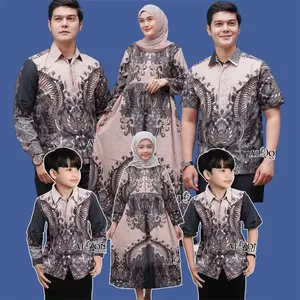 Baju Batik Couple Keluarga Motif Elegan untuk Pasangan dan Anak-anak