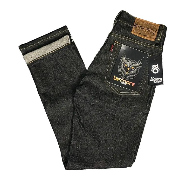 celana jeans denim selvedge bifmore denim Panjang Pria Dewasa   Hitam Slim Straight Fit 0