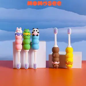 Momosee Sikat Gigi Anak 3-12 Tahun Lembut Baby Toothbrush Karakter Lucu Food Grade XH071