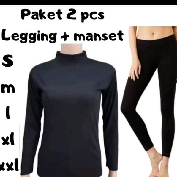 PAKET 2 PCS STELAN MANSET LENGAN PANJANG KRAH TINGGI KAOS MANSET KT 1