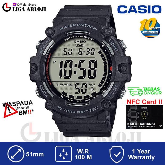 Gambar Casio AE-1500WH-1AVDF Jam Tangan Pria Digital AE1500WH AE-1500WH-1A AE 1500WH 1AVDF dari Liga.Arloji Kota Administrasi Jakarta Pusat Tokopedia